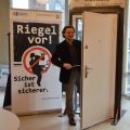 Landeskampagne "Riegel vor" im Krefelder Kommissariat für Prävention
